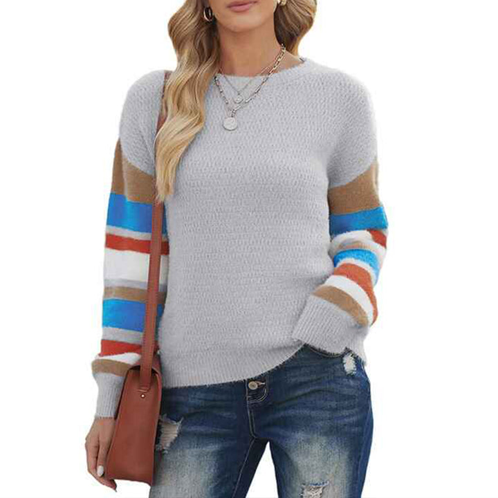 Gray-Oversized-Sweater-for-Women-Lightweight-Color-Block-Pullover-Sweaters-Long-Sleeve-Solid-Color-Casual-Tops-K152