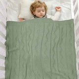 Green-Cotton-Knit-Baby-Blanket-Receiving-Crochet-Safe-Knitted-Gender-Blankets-for-Newborn-Boy-Girls-A046-Scenes-3