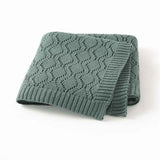 Green-Knitted-Baby-Blanket-Knit-Crochet-Soft-Cellular-Blankets-for-Newborn-Baby-Boy-and-Girl-A074