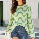 Green-Womens-Cute-Sweaters-Striped-Knit-Sweater-Lightweight-Pullover-Long-Sleeve-Tops-K593