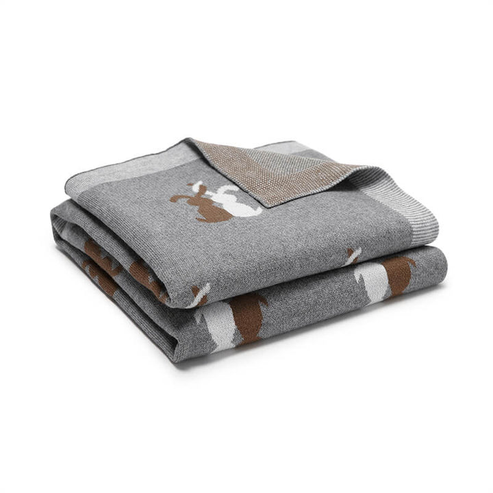 Grey-100_-Cotton-Baby-Blanket-Knit-Soft-Cozy-Swaddle-Receiving-Blankets-Toddler-Infant-Blanket-with-Lovely-Rabbit-A058