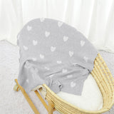 Grey-Baby-Blanket-Cotton-Knit-Soft-Cozy-Newborn-Boy-Girls-Swaddle-Receiving-Blanket-Hearts-Knitted-Blanket-A042-Scenes-6