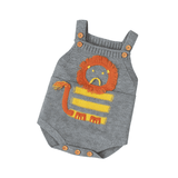 Grey-Baby-Girl-Boy-Easter-Lion-Sleeveless-Knitted-Bodysuit-Jumpsuit-My-1st-Easter-Outfit-Cute-Clothes-A002-Front