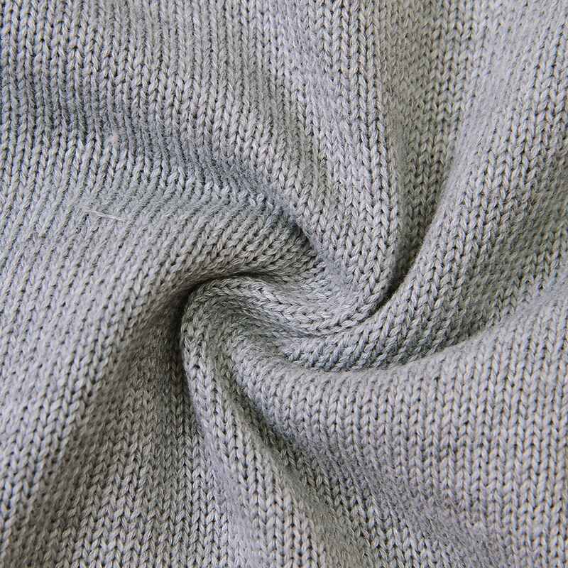Grey-Baby-Knit-Romper-Bottom-Up-Cable-Sweater-Toddler-Baby-Bodysuit-Footies-A020-Detail