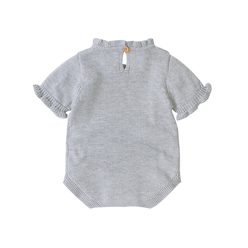Grey-Baby-Knit-Romper-Toddler-Jumpsuit-Little-Girls-Sunsuit-A008-Back