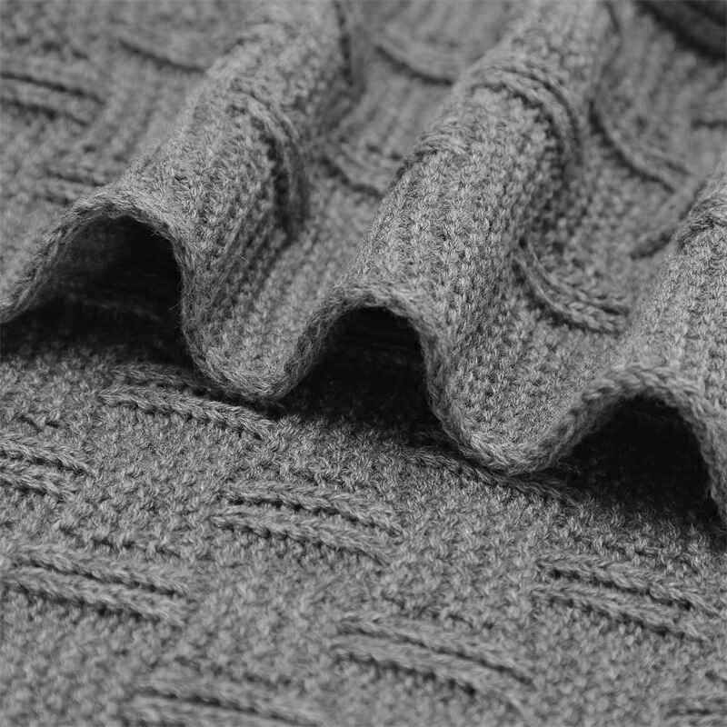 Grey-Baby-Receiving-Blanket-for-Organic-Cotton-Knit-Soft-Warm-Cozy-Unisex-Cuddle-Blanket-A083-Detail-2