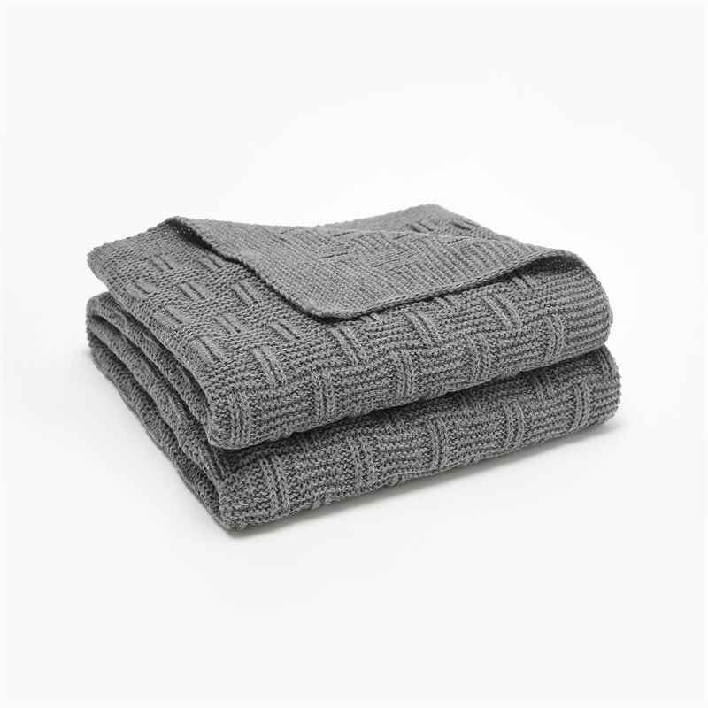 Grey-Baby-Receiving-Blanket-for-Organic-Cotton-Knit-Soft-Warm-Cozy-Unisex-Cuddle-Blanket-A083