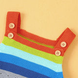     Grey-Baby-Romper-Toddler-Knit-Jumpsuit-Rainbow-Sleeveless-Sunsuit-A007-Detail-5