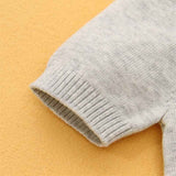     Grey-Baby-Unisex-Lightning-Cloud-Knit-Jumpsuit-A026-Sleeve