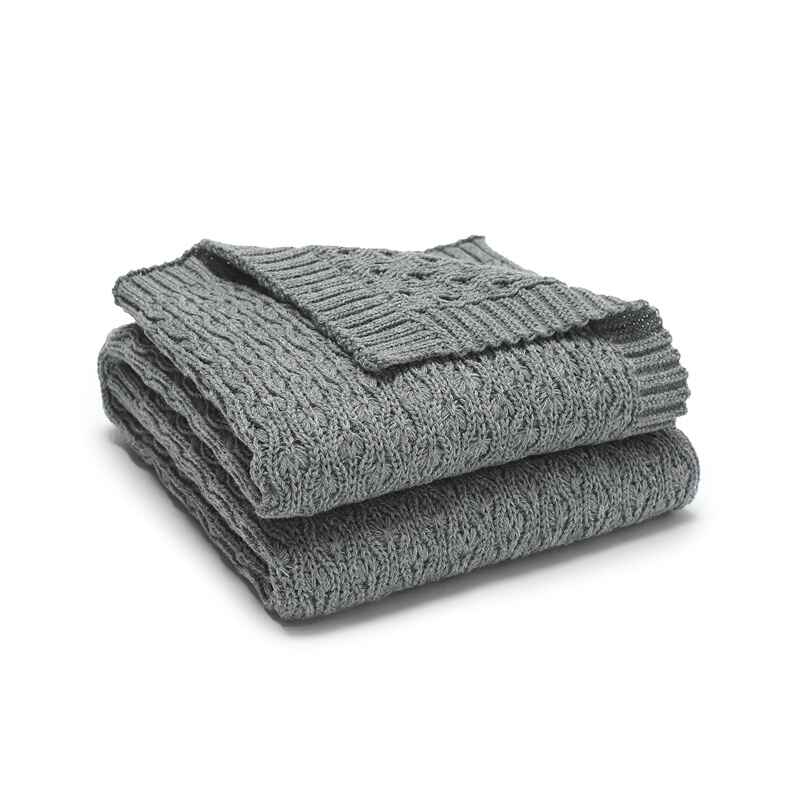    Grey-Knit-Baby-Blankets-Neutral-Cable-Knitted-Soft-Toddler-Blankets-for-Girls-Boys-A077