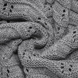 Grey-Knit-Baby-Blankets-in-Cable-Pattern-Organic-Cotton-Blankets-for-Crib-or-Stroller-Receiving-Blankets-A036-Detail-3