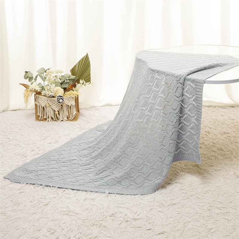 Grey-Knitted-Baby-Blanket-Knit-Crochet-Soft-Cellular-Blankets-for-Newborn-Baby-Boy-and-Girl-A074-Scenes-2