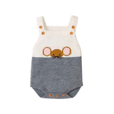Grey-Newborn-Baby-Boy-Girl-Colorblock-Knit-Sleeveless-Cute-Mouse-Pattern-Bodysuit-Jumpsuit-Set-Sleeveless-A016-Front