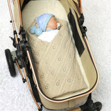     Khaki-Cable-Knit-Blanket-Baby-Nursery-Stroller-Blanket-Organic-Cotton-A039-Scenes-6