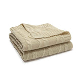 Khaki-Cable-Knit-Toddler-Blanket-Super-Soft-Warm-Breathable-Baby-Blanket-for-Crib-Stroller-Nursery-Travel-Newborn-A049