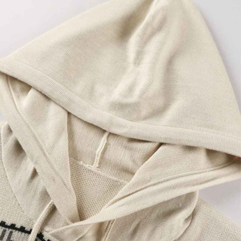 Khaki-Mens-Casual-Hooded-Knitted-Slim-Fit-Long-Sleeves-Drawstrings-Pullovers-Geometric-pattern-Sweaters-G092-Detail-1
