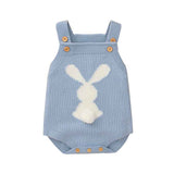     Light-Blue-Baby-Girl-Boy-Easter-Bunny-Romper-Sleeveless-Knitted-Bodysuit-Jumpsuit-My-1st-Easter-Outfit-Cute-Clothes-A003-Front