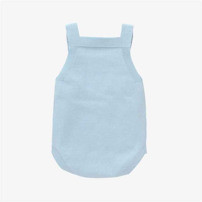 Light-Blue-Romper-Sleeveless-Strap-Knit-Stars-Print-Bodysuit-Jumpsuit-Infant-Independence-Day-Outfit-A030-Back