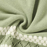 Light-Green-Baby-Blanket-Cotton-Knit-Soft-Cozy-Newborn-Boy-Girls-Swaddle-Receiving-Blanket-A076-Detail-3