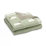 Light-Green-Baby-Blanket-Knit-100_-Cotton-Toddler-Blankets-for-Boys-and-Girls-with-Cute-Sheep-A031