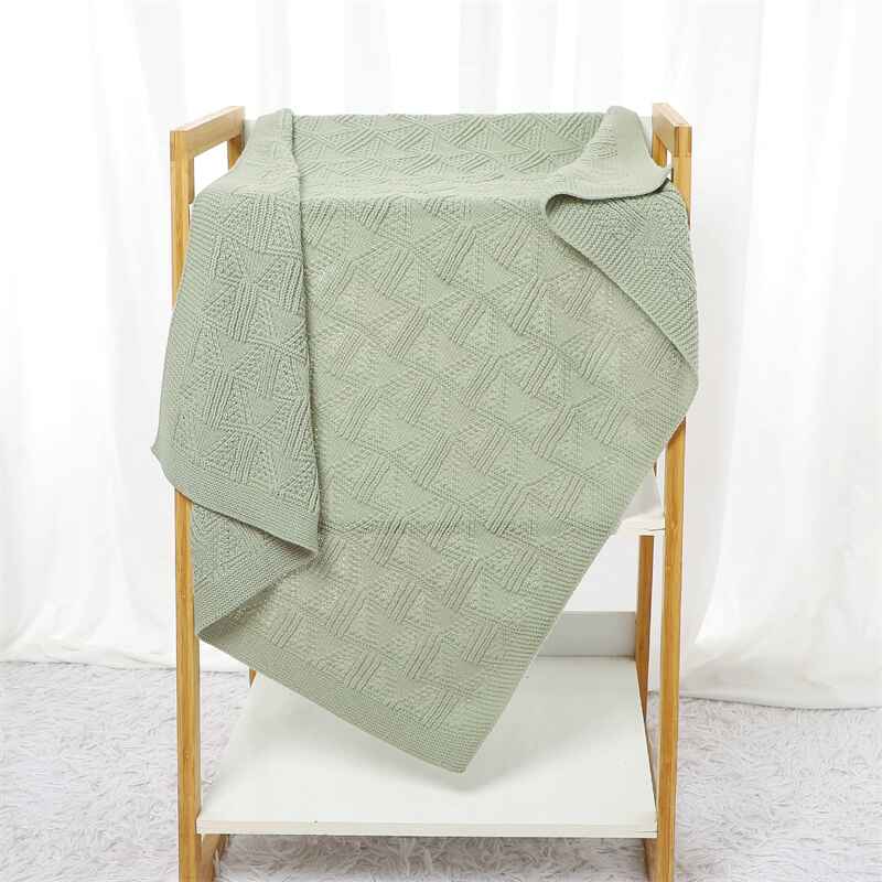 Light-Green-Baby-Blanket-Knit-Toddler-Blankets-for-Boys-and-Girls-with-Cherry-Pattern-A088-Scenes-1