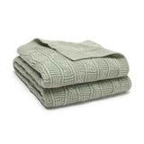 Light-Green-Baby-Blankets-Neutral-Cotton-Knit-Blanket-Safe-Crochet-Newborn-Swaddle-for-Crib-Stroller-Boy-Girls-A073