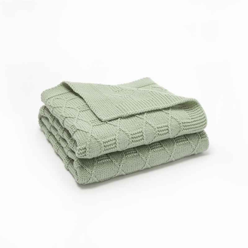Light-Green-Jersey-Cotton-Quilted-Toddler-Blanket-Breathable-and-Warm-for-Boys-and-Girls-Baby-Blanket-A079