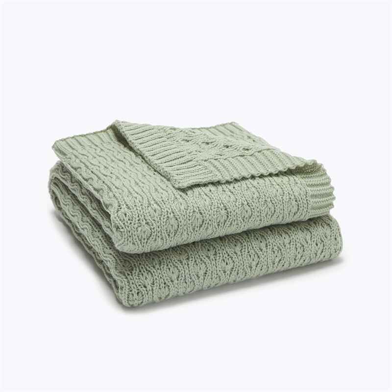 Light-Green-Knit-Baby-Blankets-Neutral-Cable-Knitted-Soft-Toddler-Blankets-for-Girls-Boys-A077