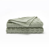 Light-Green-Knit-Baby-Blankets-in-Cable-Pattern-Organic-Cotton-Blankets-for-Crib-or-Stroller-Receiving-Blankets-A036