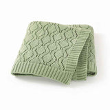 Light-Green-Knitted-Baby-Blanket-Knit-Crochet-Soft-Cellular-Blankets-for-Newborn-Baby-Boy-and-Girl-A074
