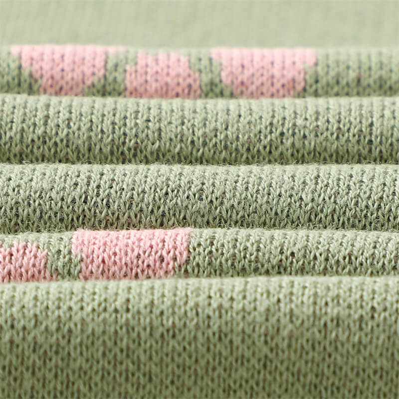     Light-Green-Swaddling-Baby-Blanket-for-Girls-and-Boys-100_-Cotton-Knit-Buttery-Soft-Cozy-Receiving-Swaddle-Crib-Stroller-Blanket-A059-Detail-2