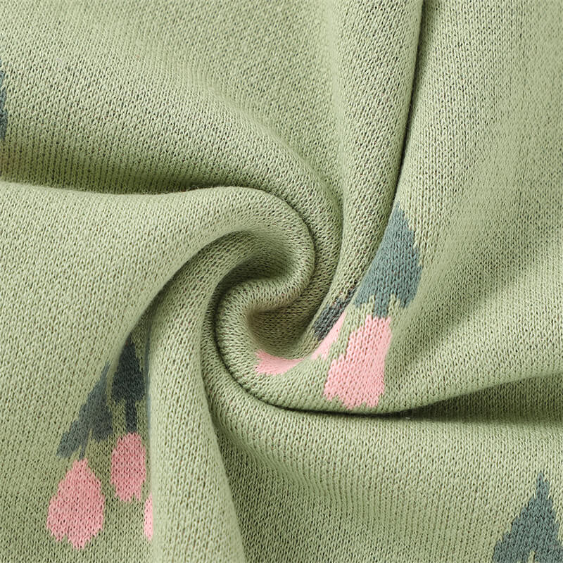 Light-Green-Swaddling-Baby-Blanket-for-Girls-and-Boys-100_-Cotton-Knit-Buttery-Soft-Cozy-Receiving-Swaddle-Crib-Stroller-Blanket-A059-Detail-4