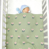Light-Green-Swaddling-Baby-Blanket-for-Girls-and-Boys-100_-Cotton-Knit-Buttery-Soft-Cozy-Receiving-Swaddle-Crib-Stroller-Blanket-A059-Scenes-1