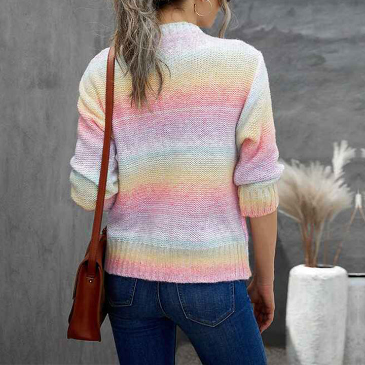 Multicolor-Womens-Valentine-Heart-Sweater-V-Neck-Embroidery-Knit-Loose-Casual-Long-Sleeve-Ribbed-Pullover-Sweaters-K160-Back