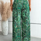 Women's Boho Palazzo Pants Wide Leg Beach Pants High Waisted Lounge Pants