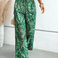 Women's Boho Palazzo Pants Wide Leg Beach Pants High Waisted Lounge Pants