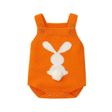    Orange-Baby-Girl-Boy-Easter-Bunny-Romper-Sleeveless-Knitted-Bodysuit-Jumpsuit-My-1st-Easter-Outfit-Cute-Clothes-A003-Front