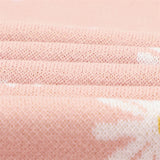Pink-100_-Cotton-Baby-Blanket-Knit-Soft-Cozy-Swaddle-Receiving-Blankets-Toddler-Infant-Blanket-with-Lovely-Sun-Flower-A041-Detail-2