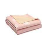 Pink-100_-Cotton-Baby-Blanket-Knit-Soft-Cozy-Swaddle-Receiving-Blankets-Toddler-Infant-Blanket-with-Lovely-Sun-Flower-A041