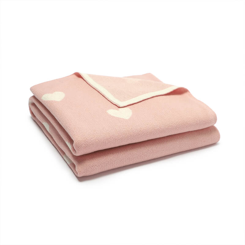 Pink-Baby-Blanket-Cotton-Knit-Soft-Cozy-Newborn-Boy-Girls-Swaddle-Receiving-Blanket-Hearts-Knitted-Blanket-A042