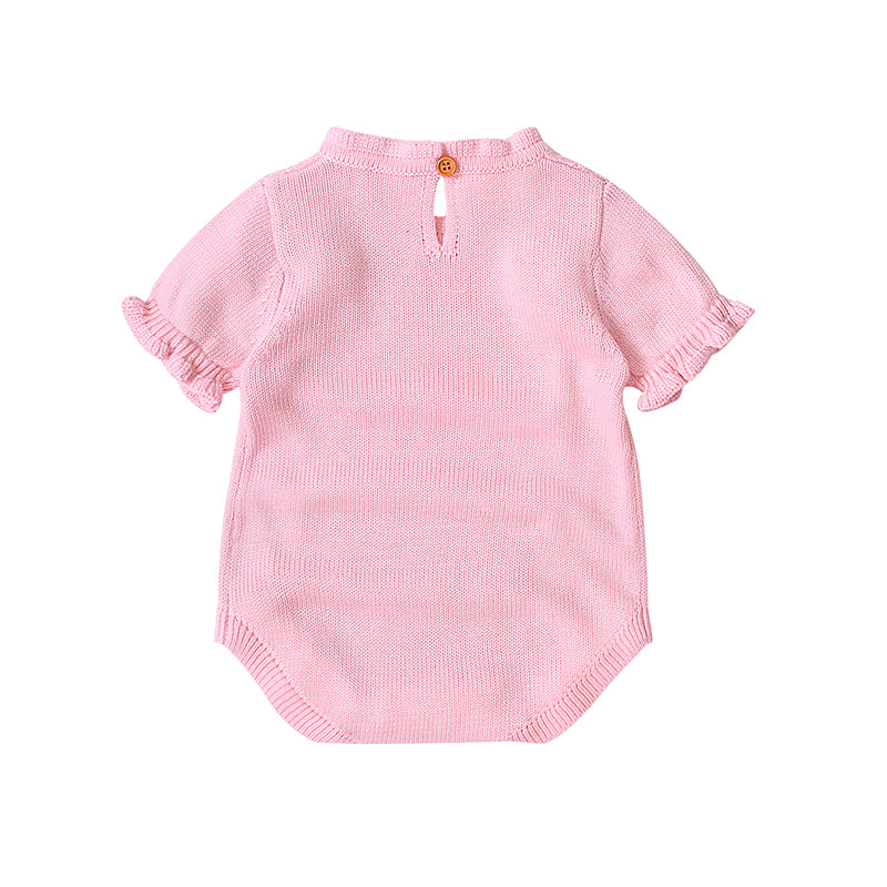 Pink-Baby-Knit-Romper-Toddler-Jumpsuit-Little-Girls-Sunsuit-A008-Back