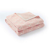 Pink-Baby-Receiving-Blanket-for-Girls-and-Boys-Organic-Cotton-Knit-Soft-Warm-Swaddling-Blanket-A075