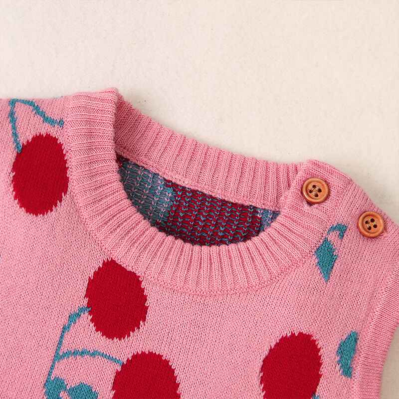 Pink-Baby-clothes-for-girls-Infant-Newborn-Baby-Girl-Floral-Knit-Romper-Bodysuit-Crochet-Clothes-Outfits-A022-Neck