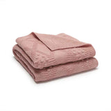     Pink-Cable-Knit-Baby-Blanket-Neutral-Baby-Receiving-Blankets-A070