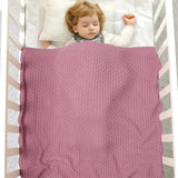     Pink-Cotton-Baby-Blanket-Waffle-Knit-Toddler-Blankets-Soft-Warm-Breathable-Nursery-Swaddling-Blankets-for-Girls-and-Boys-A038-Scenes-2