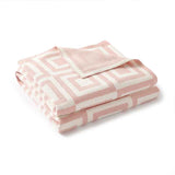 Pink-Knit-Baby-Swaddling-Blanket-Cotton-Lightweight-Soft-Cozy-Receiving-Swaddle-Crib-Stroller-Quilt-Blanket-A062