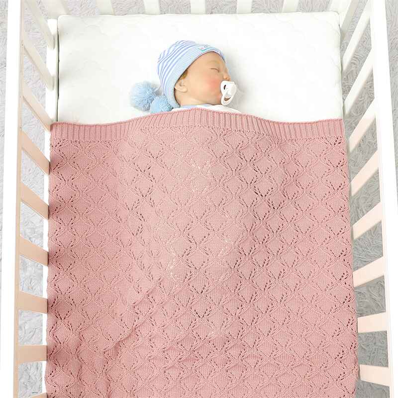 Pink-Neutral-Baby-Blankets-Cotton-Baby-Girl-Receiving-Blankets-Infant-Swaddle-Baby-Blanket-A065-Scenes-2