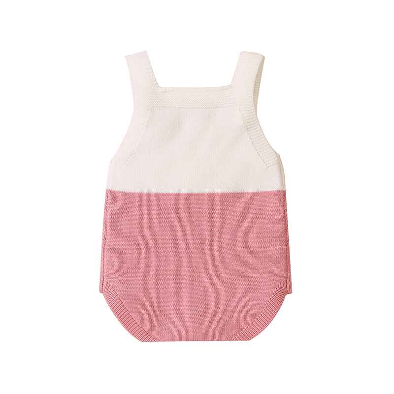 Pink-Newborn-Baby-Boy-Girl-Colorblock-Knit-Sleeveless-Cute-Mouse-Pattern-Bodysuit-Jumpsuit-Set-Sleeveless-A016-Back