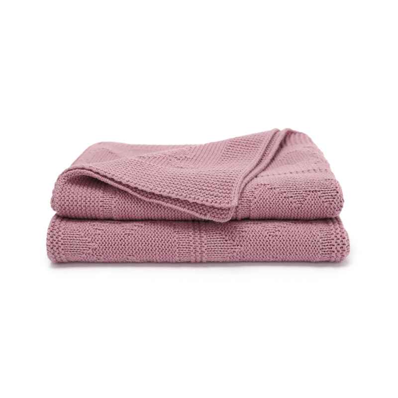 Pink-Newborn-Baby-Boy-Nursery-Pram-Swaddling-Blanket-Infant-Girl-Security-Crocheted-Crib-Knitted-Blanket-A082