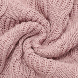 Pink-Organic-Cotton-Knit-Soft-Warm-Cozy-Unisex-Receiving-Swaddler-Cuddle-Stroller-Crib-Quilt-Blanket-A037-Detail-3